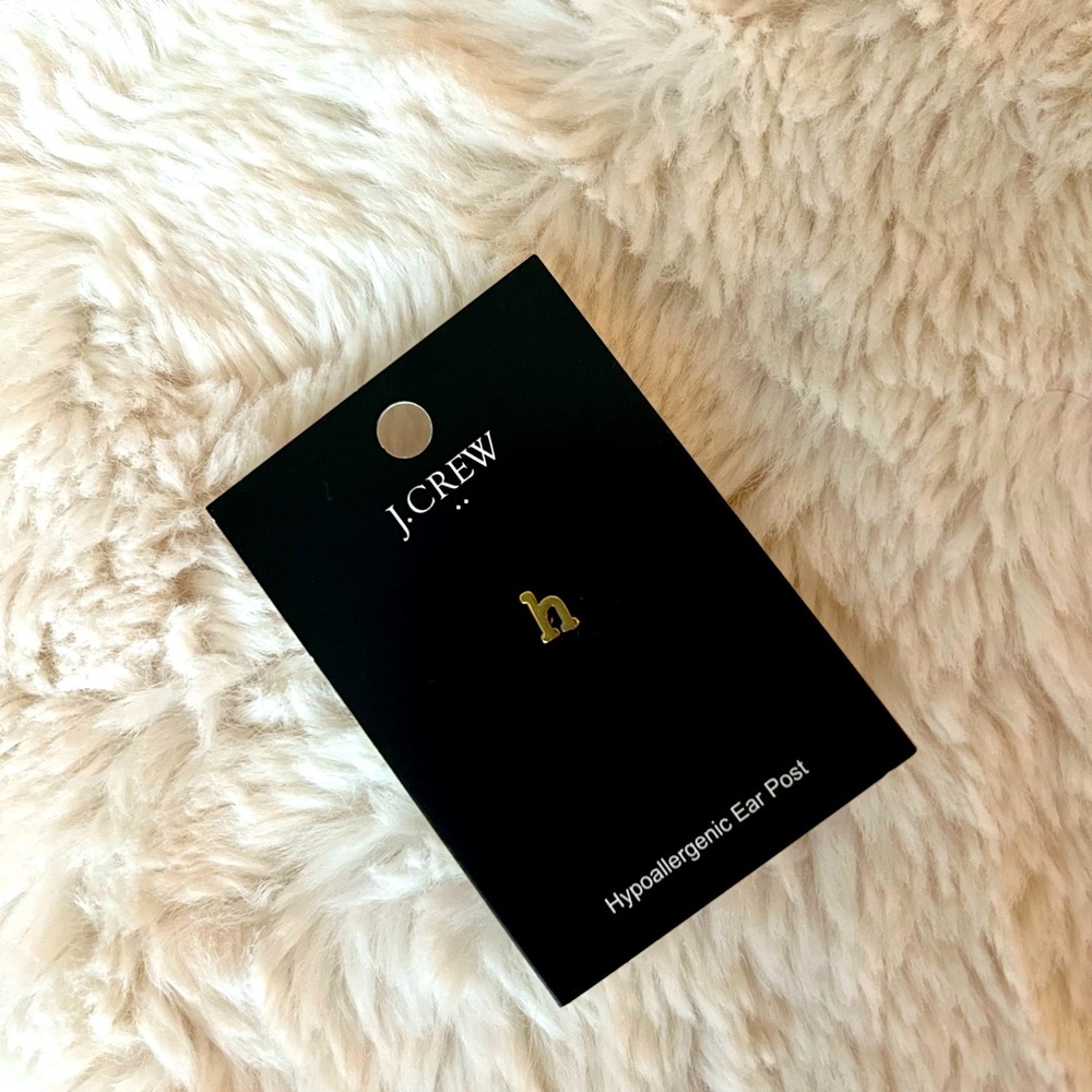 J. Crew “H” Stud in Gold